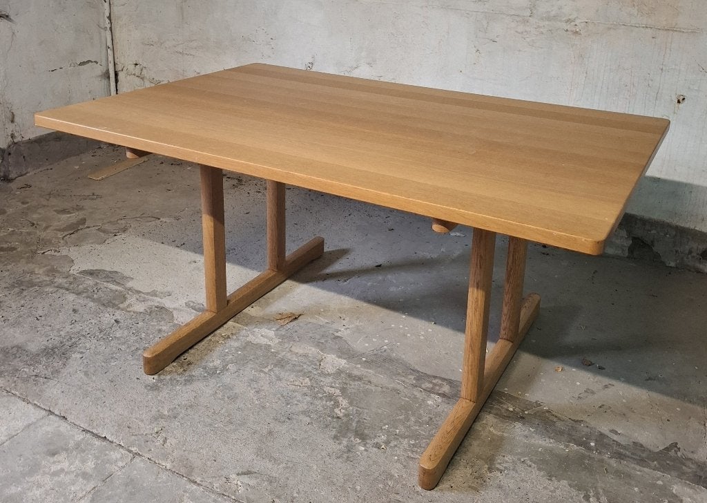 vintage eettafel deens design mogensen, Ophalen, Gebruikt, Eikenhout, 50 tot 100 cm