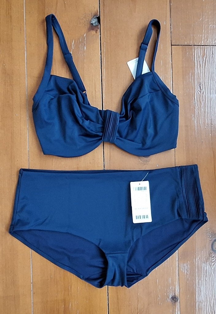 Femilet nieuwe blauwe bikini set, G-cup 80G G80 slip 46, Blauw, Nieuw, Ophalen of Verzenden, Bikini