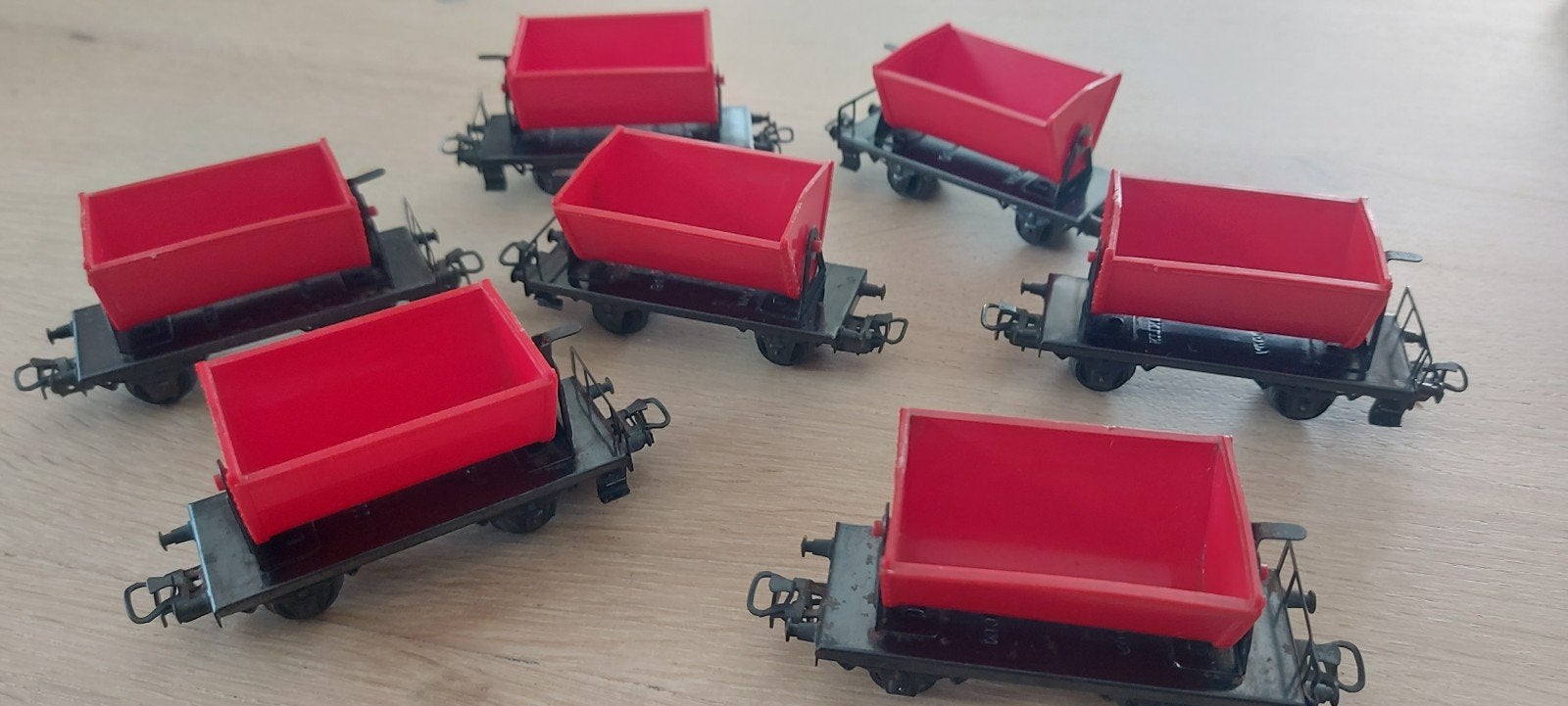 7 Märklin DB kiepwagentjes artikelnummer 4513, Wisselstroom, Wagon, Ophalen of Verzenden, Zo goed als nieuw