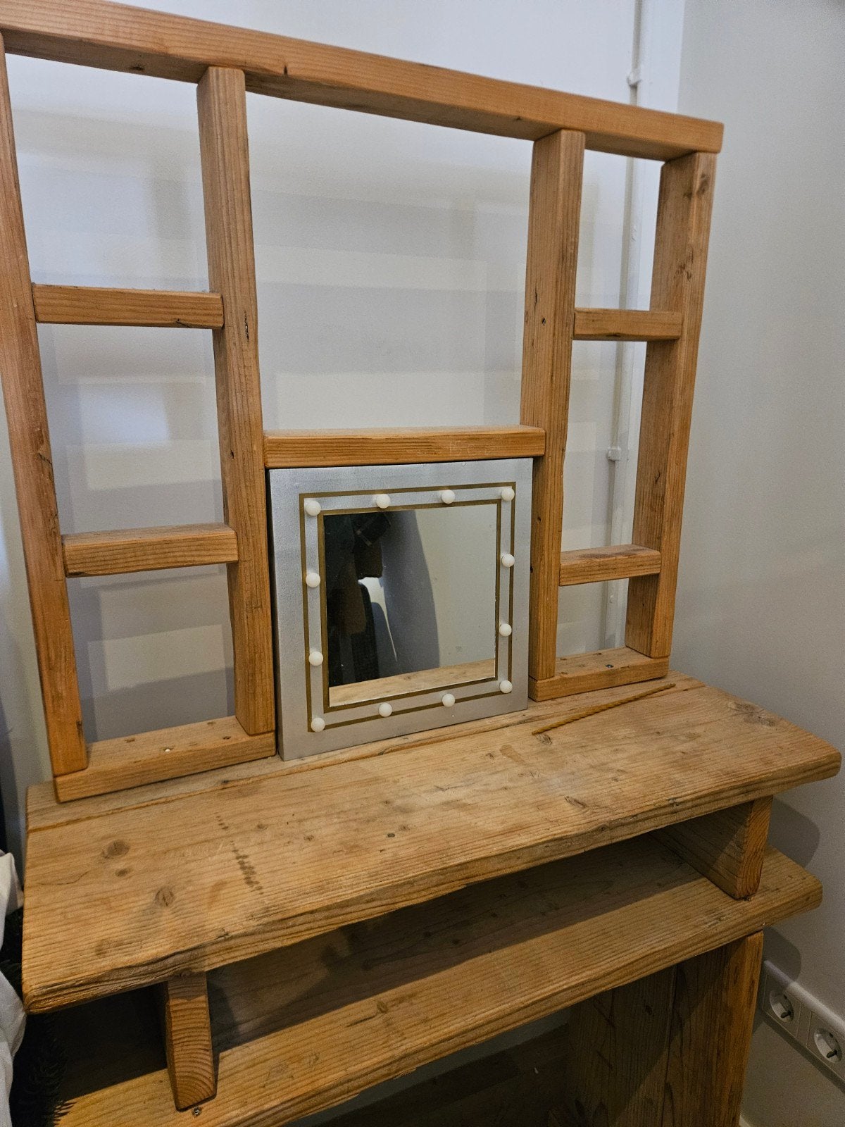 Gratis afhalen! Houten kaptafel, Ophalen, Gebruikt, 100 tot 150 cm, 75 tot 100 cm