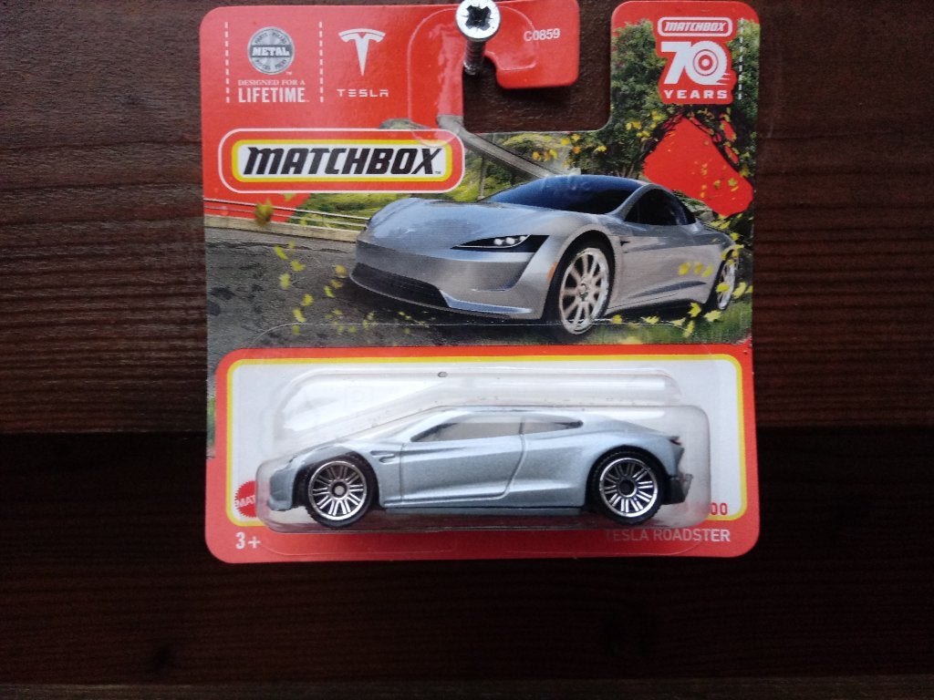 Tesla Roadster Matchbox, Hobby en Vrije tijd, Ophalen, Nieuw, Auto