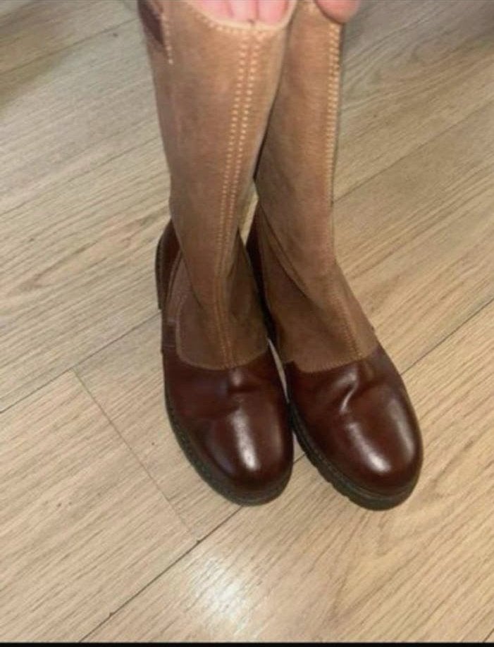 John Bardale Bruine Leren Laarzen Maat 39, Kleding | Dames, Ophalen of Verzenden, Zo goed als nieuw, Bruin, Lage of Enkellaarzen