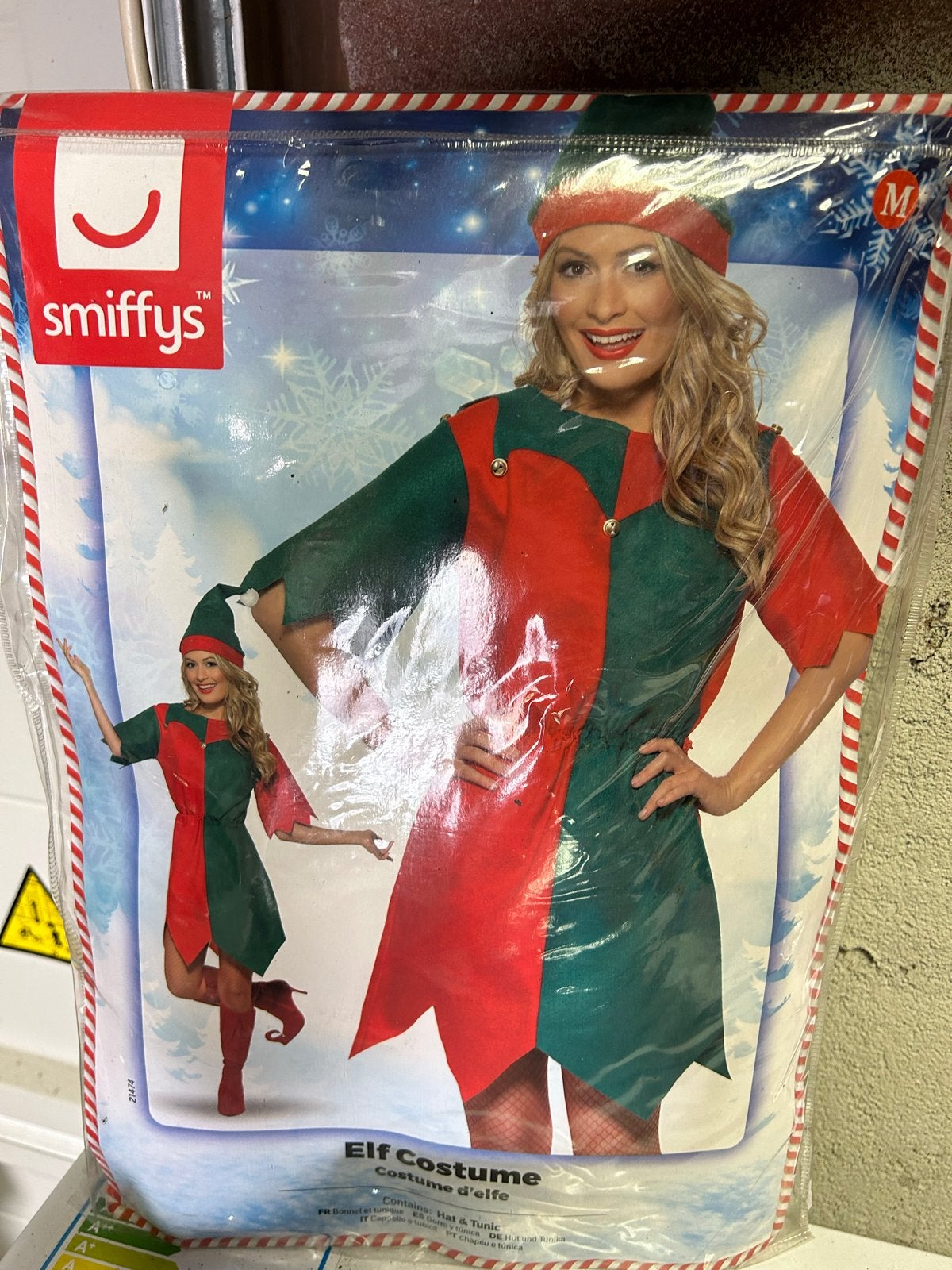 Smiffys Elf Kostuum - Kerstmis/Carnaval maat S, Kleding | Dames, Carnavalskleding en Feestkleding, Maat 38/40 (M), Kerstmis of Sinterklaas