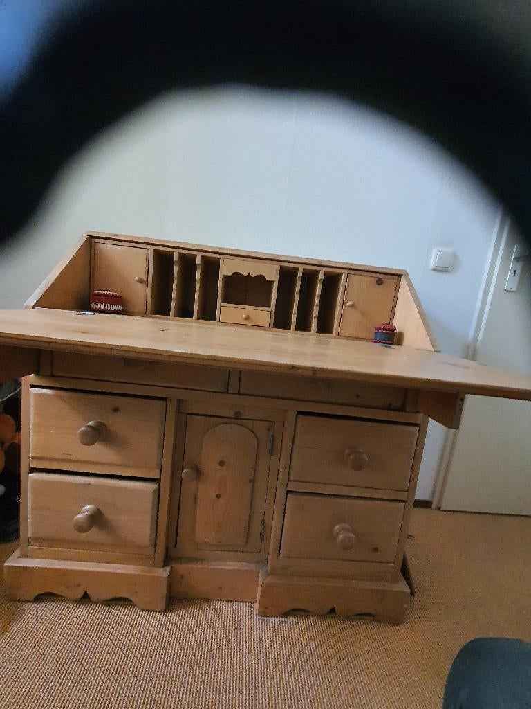 Mooie grenen secretaire, Ophalen, Gebruikt