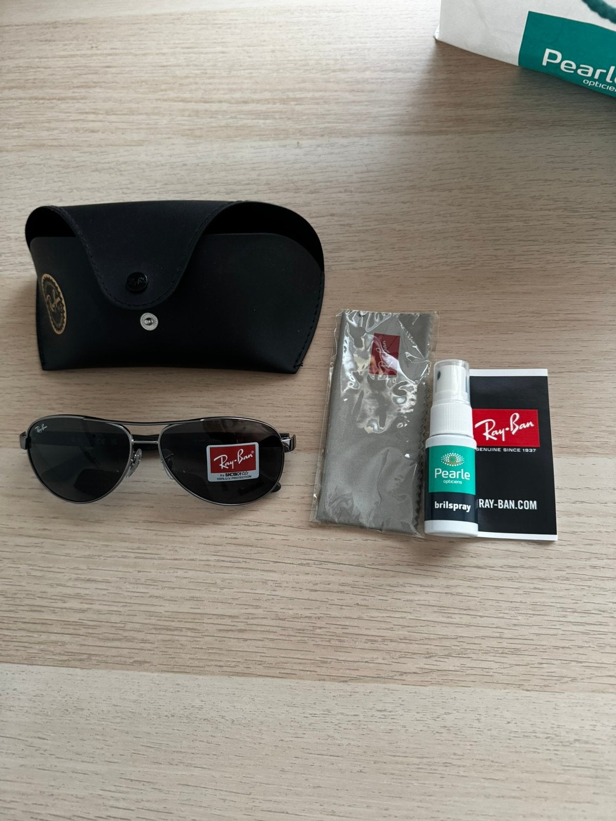 Ray Ban Aviator nieuw!, Zonnebril, Zwart, Nieuw, Ophalen of Verzenden