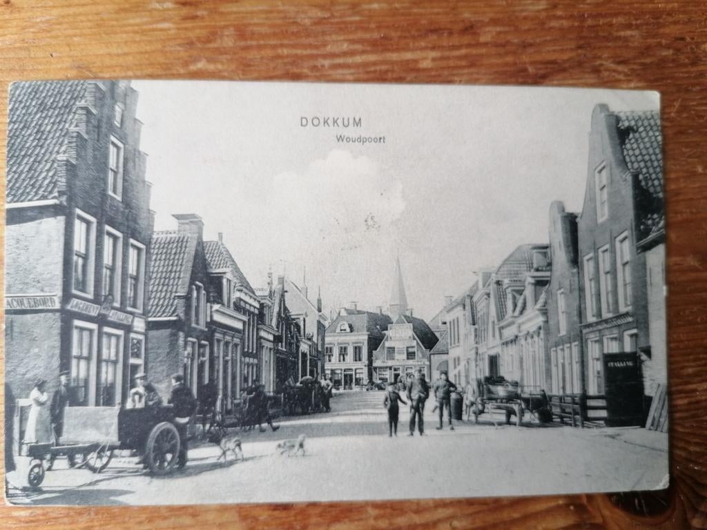 Dokkum Woudpoort, Ophalen of Verzenden, Voor 1920, Zuid-Holland