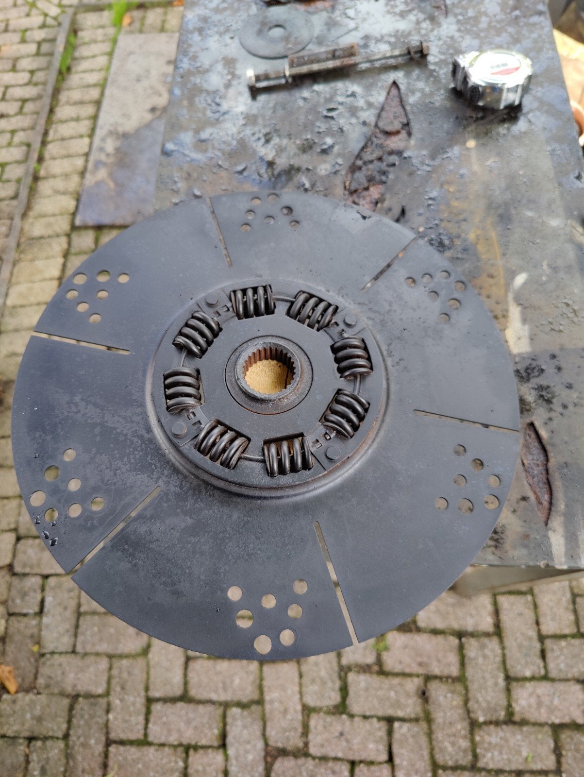 demperplaat Daf 575 diameter 33,6 mm, Ophalen of Verzenden, Gebruikt, Motor en Techniek, Zeilboot of Motorboot