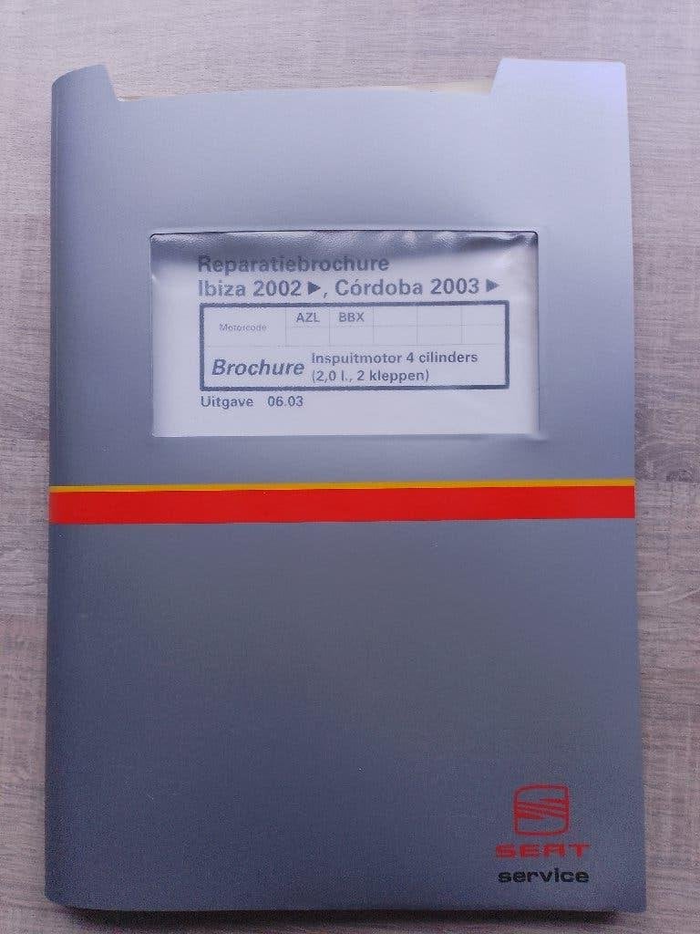 Seat Ibiza  dealer werkplaatsboek 2.0 motor Volkswagen 85KW, Verzenden, Zo goed als nieuw, Volkswagen