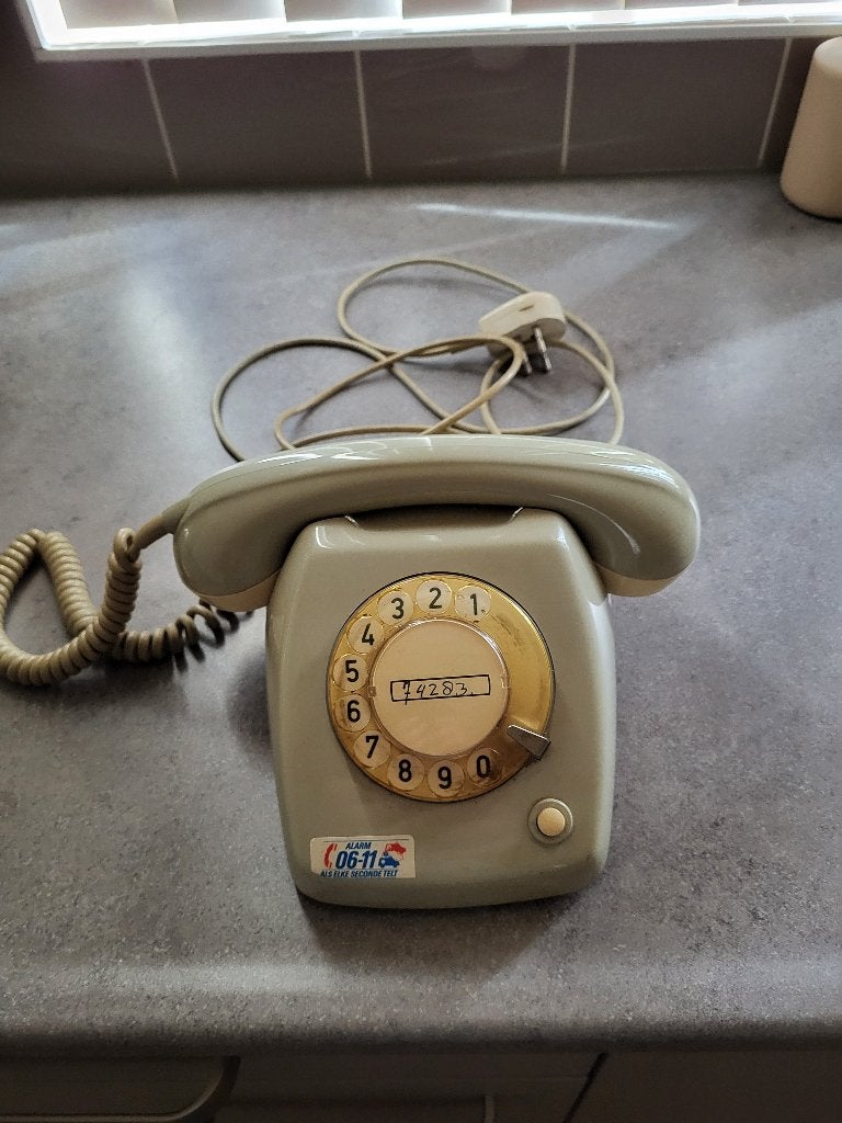 Vintage PTT Ericsson T65, Ophalen of Verzenden, Gebruikt, Met draaischijf