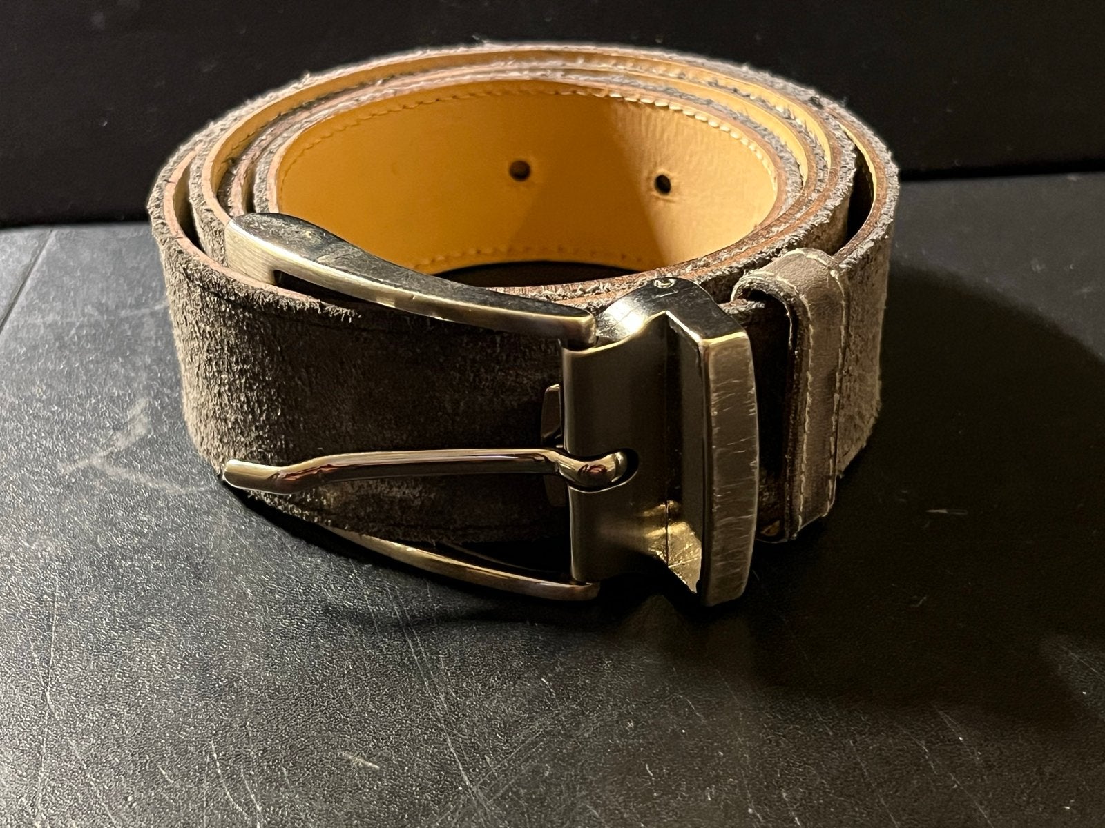 Mooie uniseks riem maat 90, Overige kleuren, 3 tot 5 cm, Verzenden, Echt leder