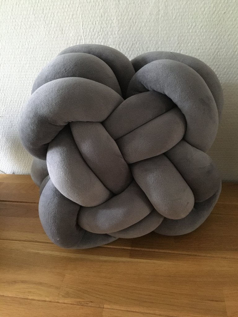 kussen Knoopkussen kleur grijs, Ophalen of Verzenden, Nieuw, Grijs, Vierkant