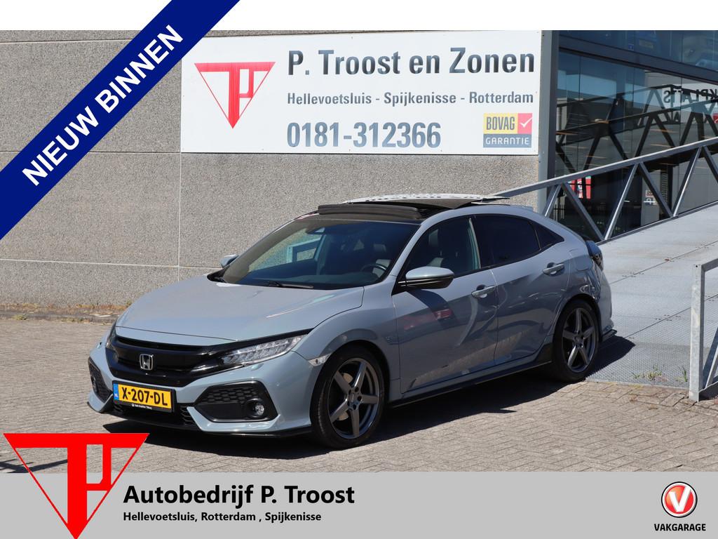 Honda Civic 1.5 i-VTEC Sport Plus Panoramadak! Achteruitrijc, Auto's, Honda, 12 maanden, 4 cilinders, Leder, 184 pk