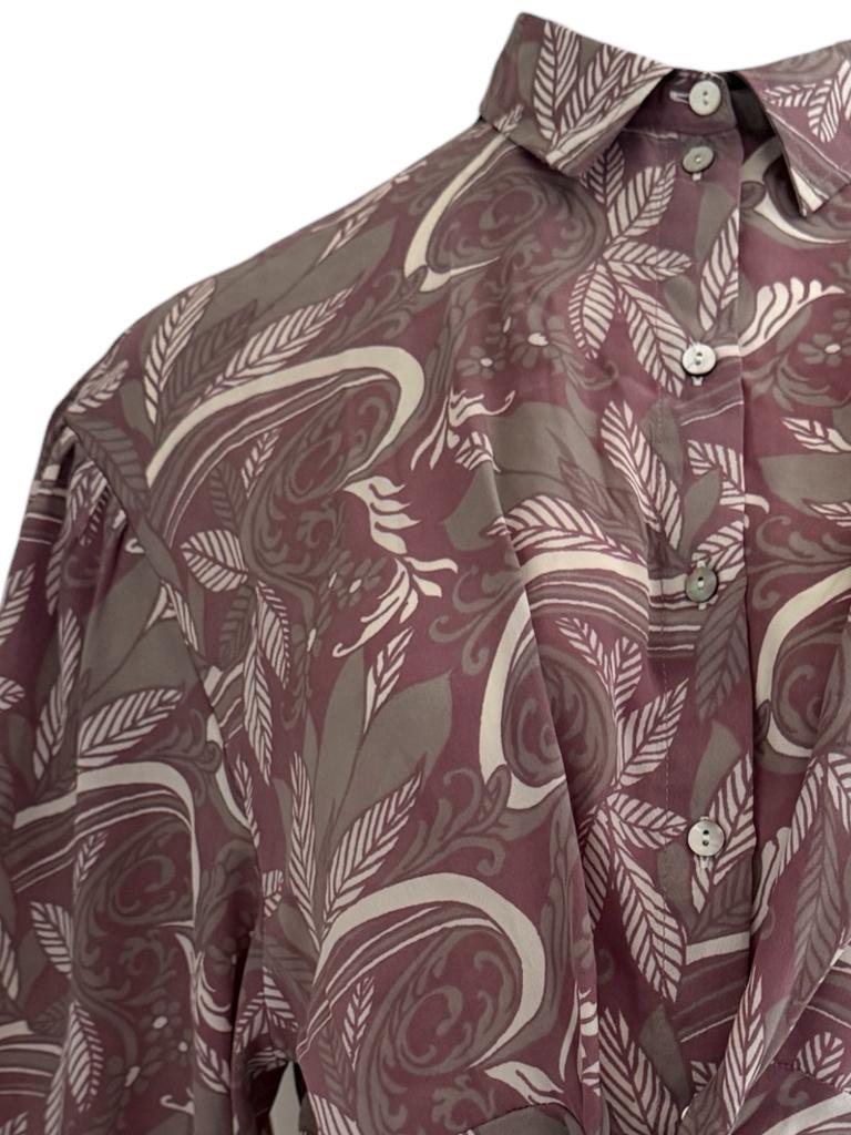 Sissel Edelbo blouse One Size, Maat 38/40 (M), Bruin, Ophalen of Verzenden, Zo goed als nieuw