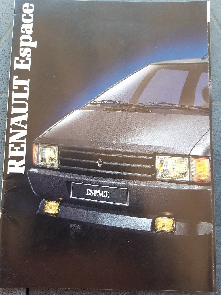 folder Renault Espace modeljaar 1987, Boeken, Auto's | Folders en Tijdschriften, Zo goed als nieuw, Renault, Ophalen of Verzenden