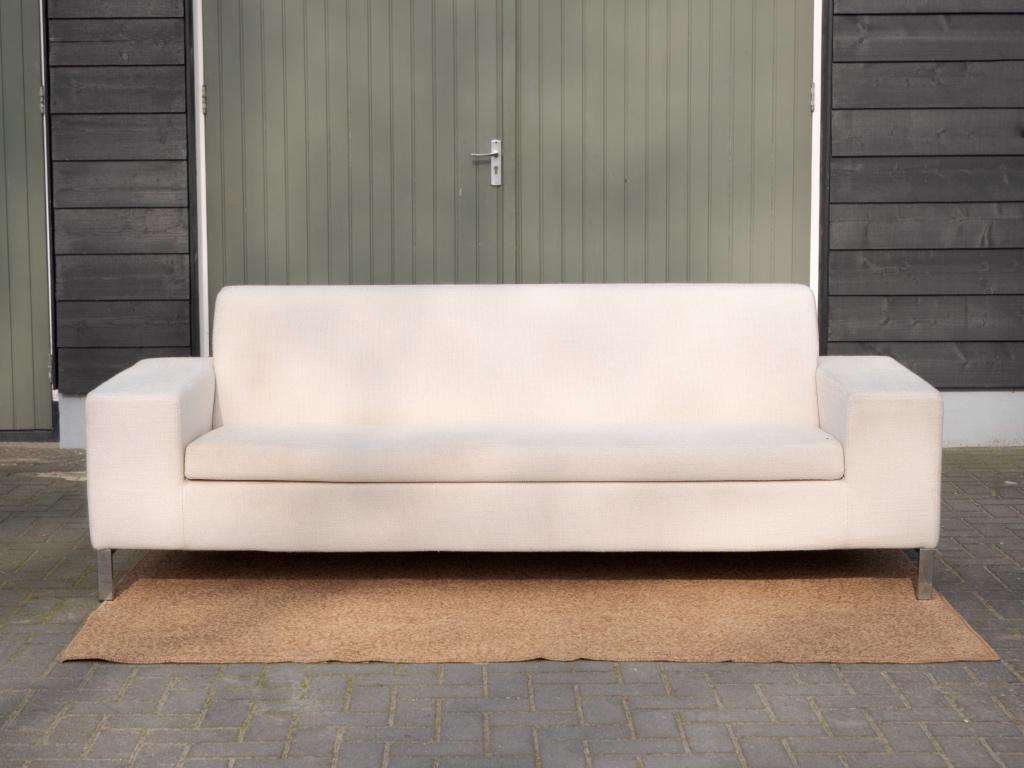 Gelderland 7610 | 3-zits Design bank crème | Jan des Bouvrie, Gebruikt, Driepersoons, 75 tot 100 cm, Ophalen of Verzenden