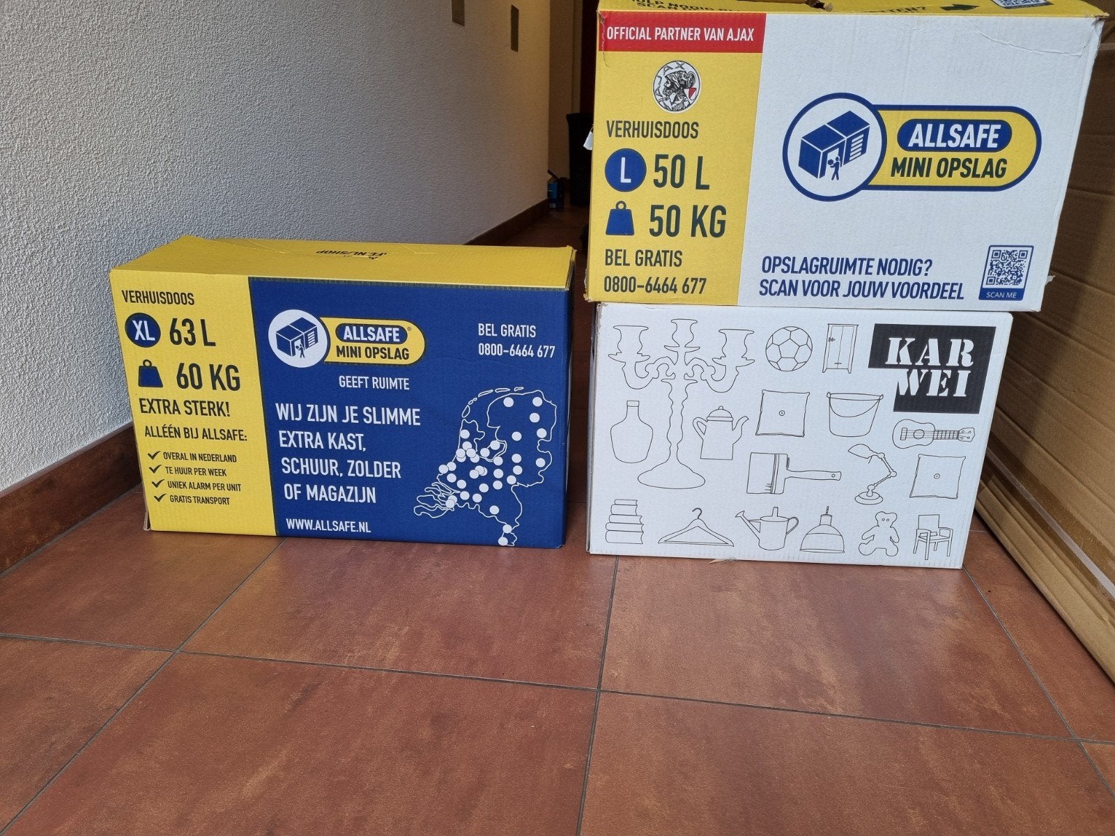 Gratis verhuisdozen, Ophalen, Doos, 40 tot 60 cm, 50 tot 75 cm