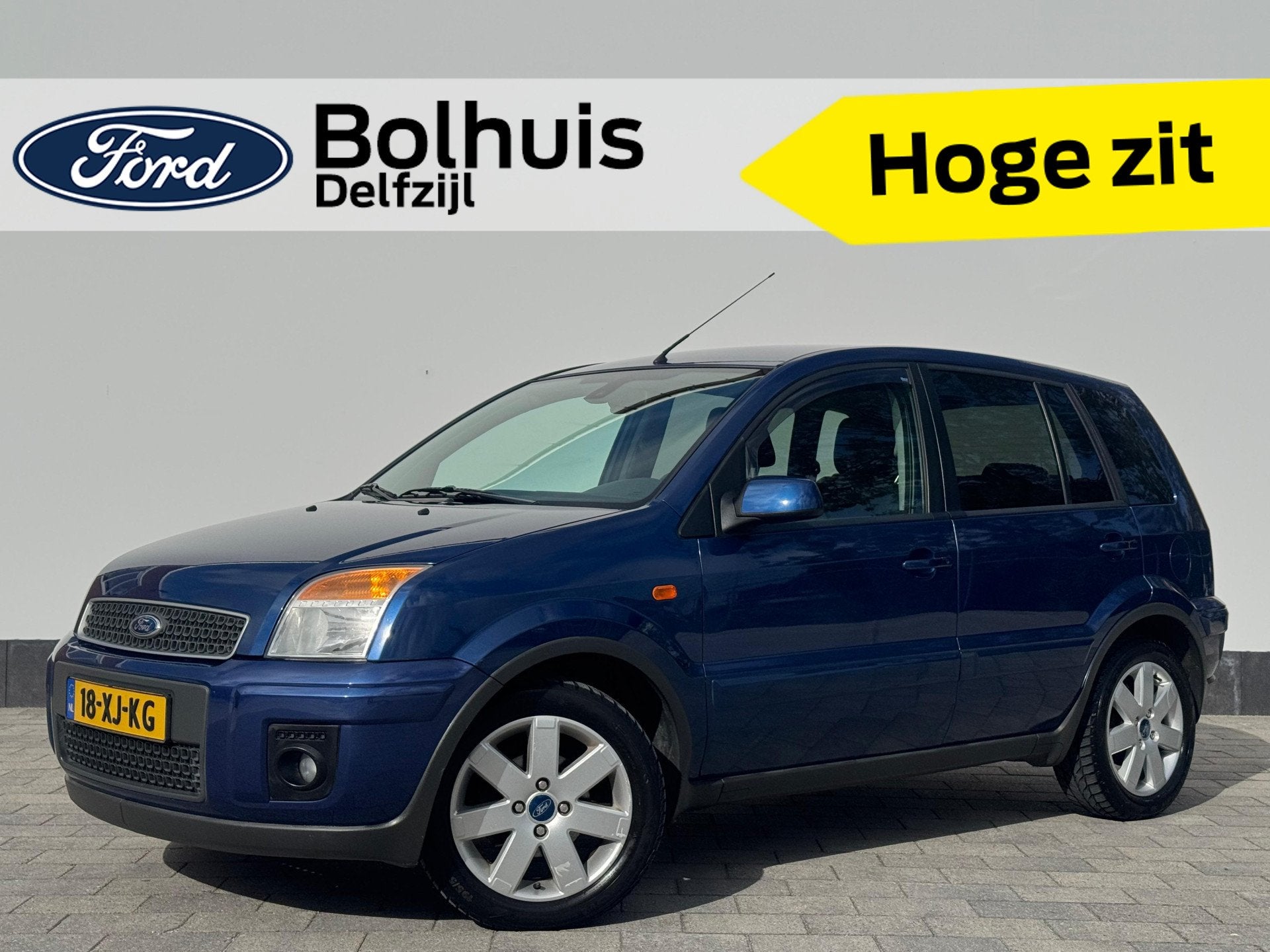 Ford Fusion 1.4-16V Futura | Airco | LMV | Radio | Privacy G, Auto's, Voorwielaandrijving, Dealer onderhouden, Gebruikt, 49 €/maand