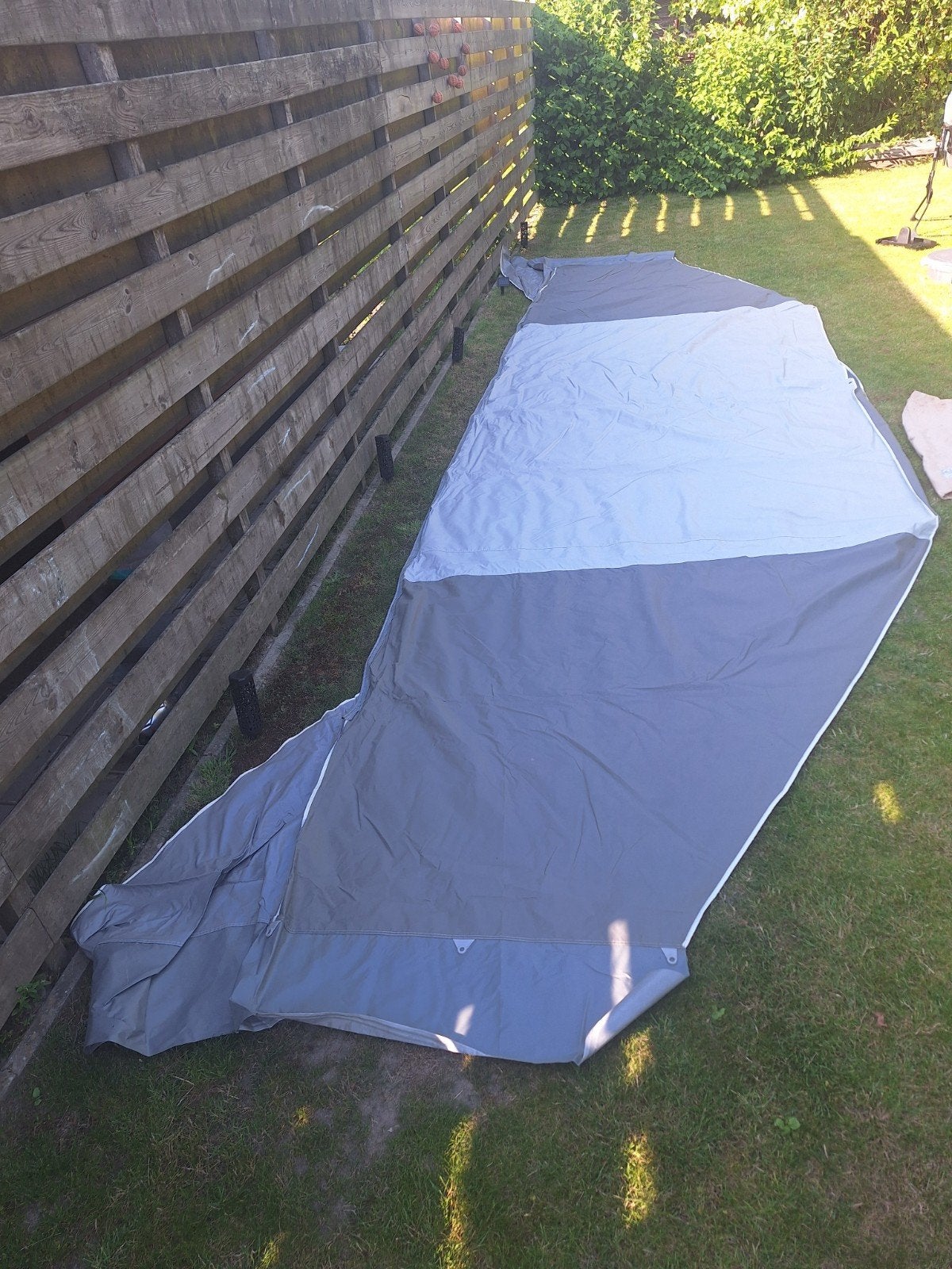 Luifel caravan, omloop 6.60 mtr, diepte 2 meter, Ophalen of Verzenden