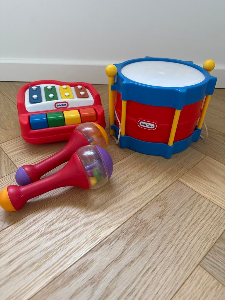 Little Tikes Muziekset: Trommel, Xylofoon & Maracas, Ophalen, Zo goed als nieuw, Overige typen, Met geluid