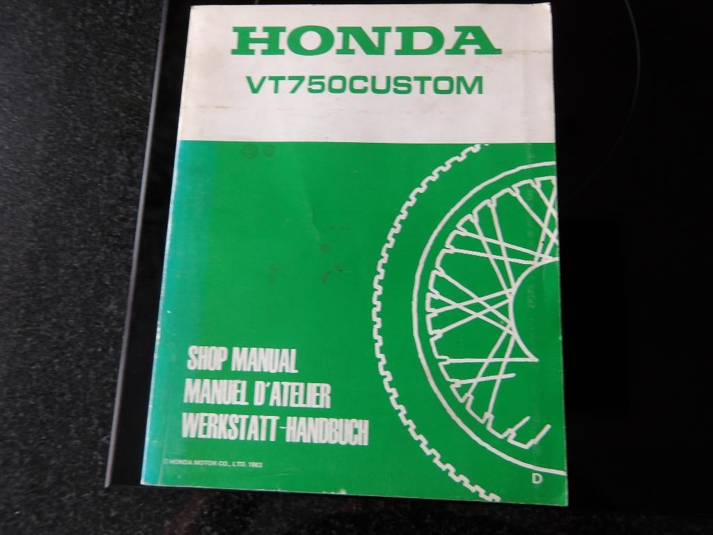 werkplaatshandboek HONDA VT750 Custom 1983 VT750C, Motoren, Handleidingen en Instructieboekjes, Verzenden, Honda