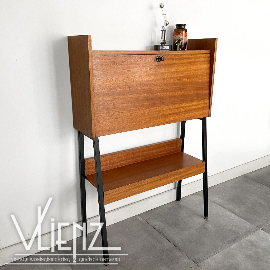 Vintage secretaire, bureau, boekenkast Simpla Lux, Ophalen, Huis en Inrichting