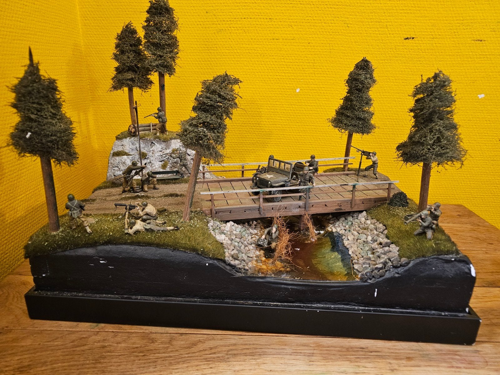 Gedetailleerd Modelbouw Diorama - Oorlogsscène, Ophalen of Verzenden