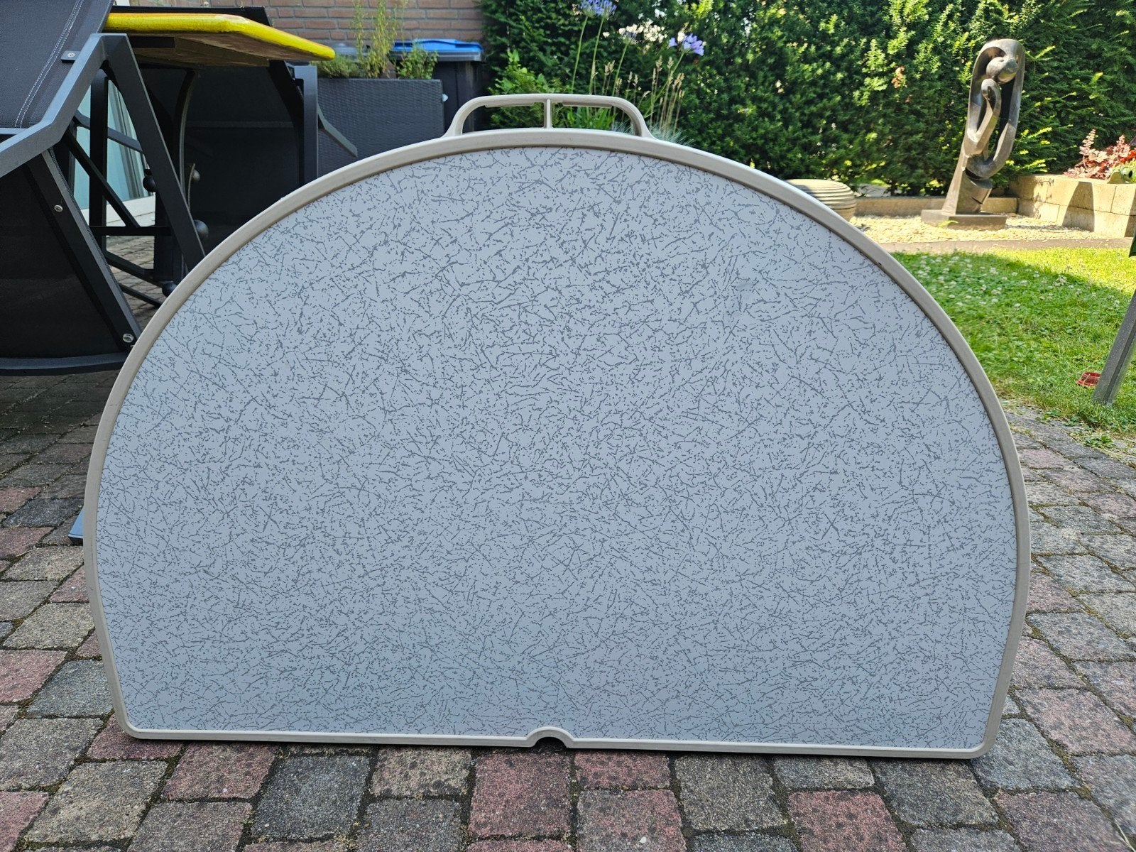 Crespo campingtafel - Ovaal, opvouwbaar, 120x90x67 cm, Caravans en Kamperen, Ophalen of Verzenden