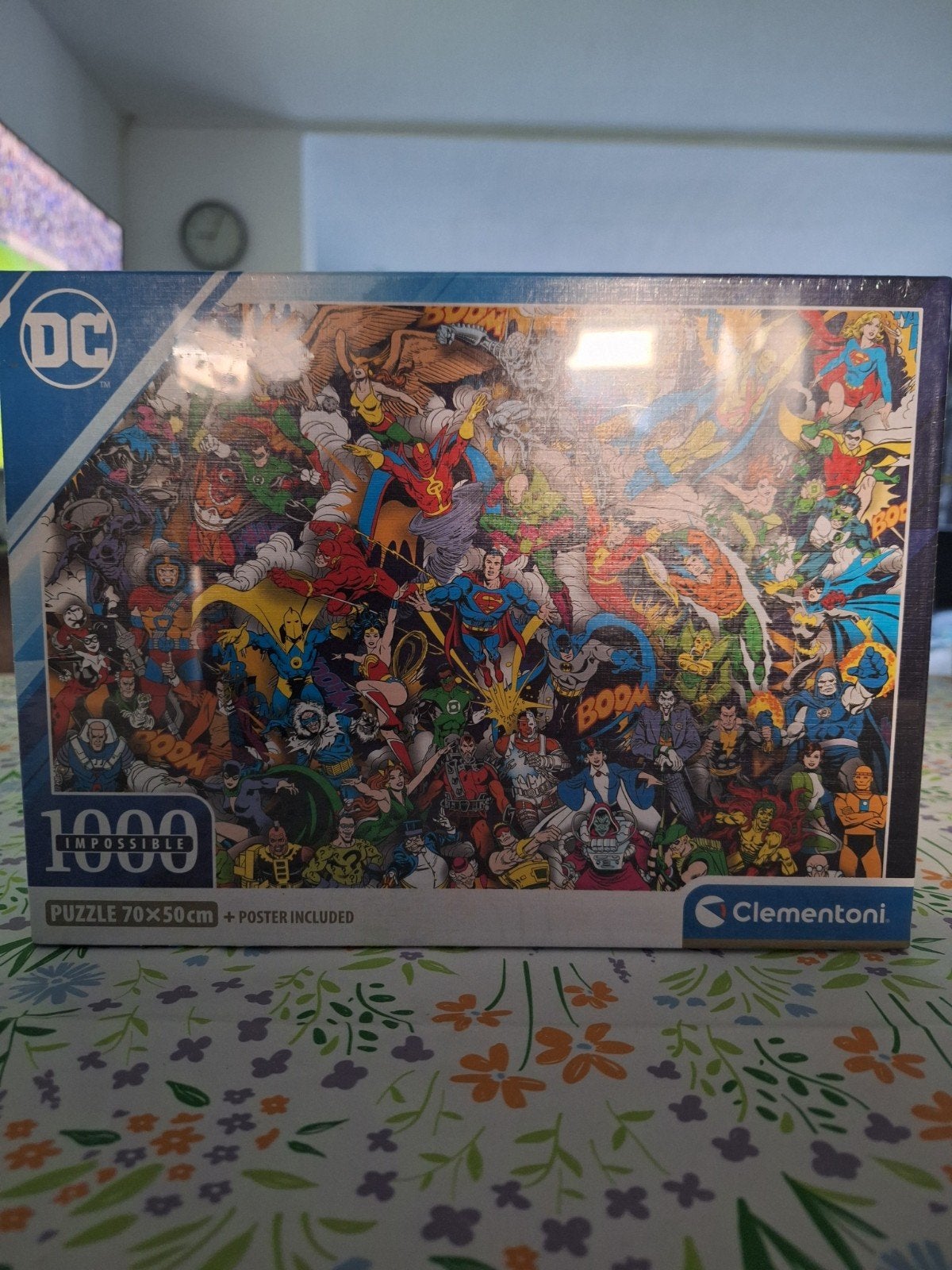 DC Comics Impossible Puzzel 1000 stukjes Clementoni, Ophalen of Verzenden, 500 t/m 1500 stukjes, Nieuw, Legpuzzel