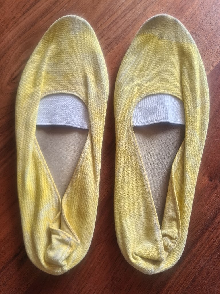 katoenen (euritmie-) schoentjes,  maat 43, Ophalen of Verzenden, Gedragen
