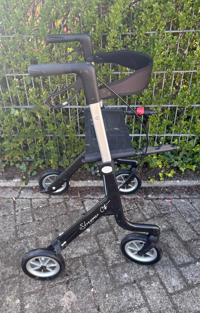Rehasense Streamer CF (Carbon Fiber) = 5.8 kg, Diversen, Rollators, Ophalen, Lichtgewicht, Zo goed als nieuw