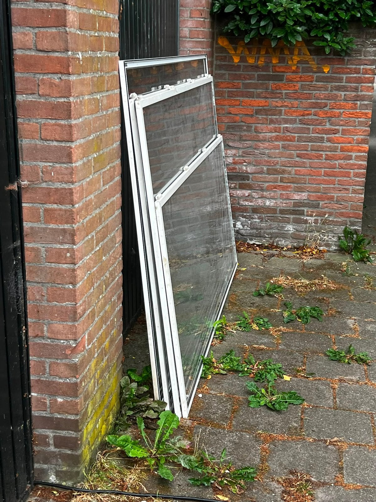 GRATIS - voorzetramen, Ophalen, Gebruikt, 160 cm of meer, Glasplaat