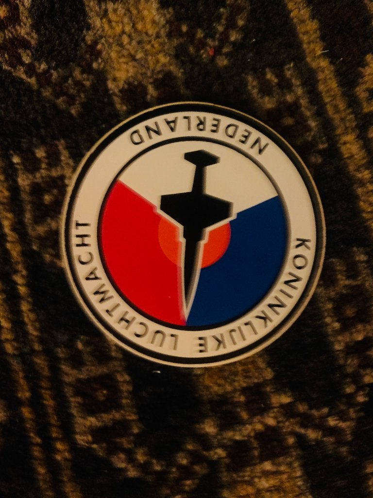 Koninklijke Luchtmacht Sticker, Ophalen of Verzenden, Zo goed als nieuw, Kaart, Foto of Prent
