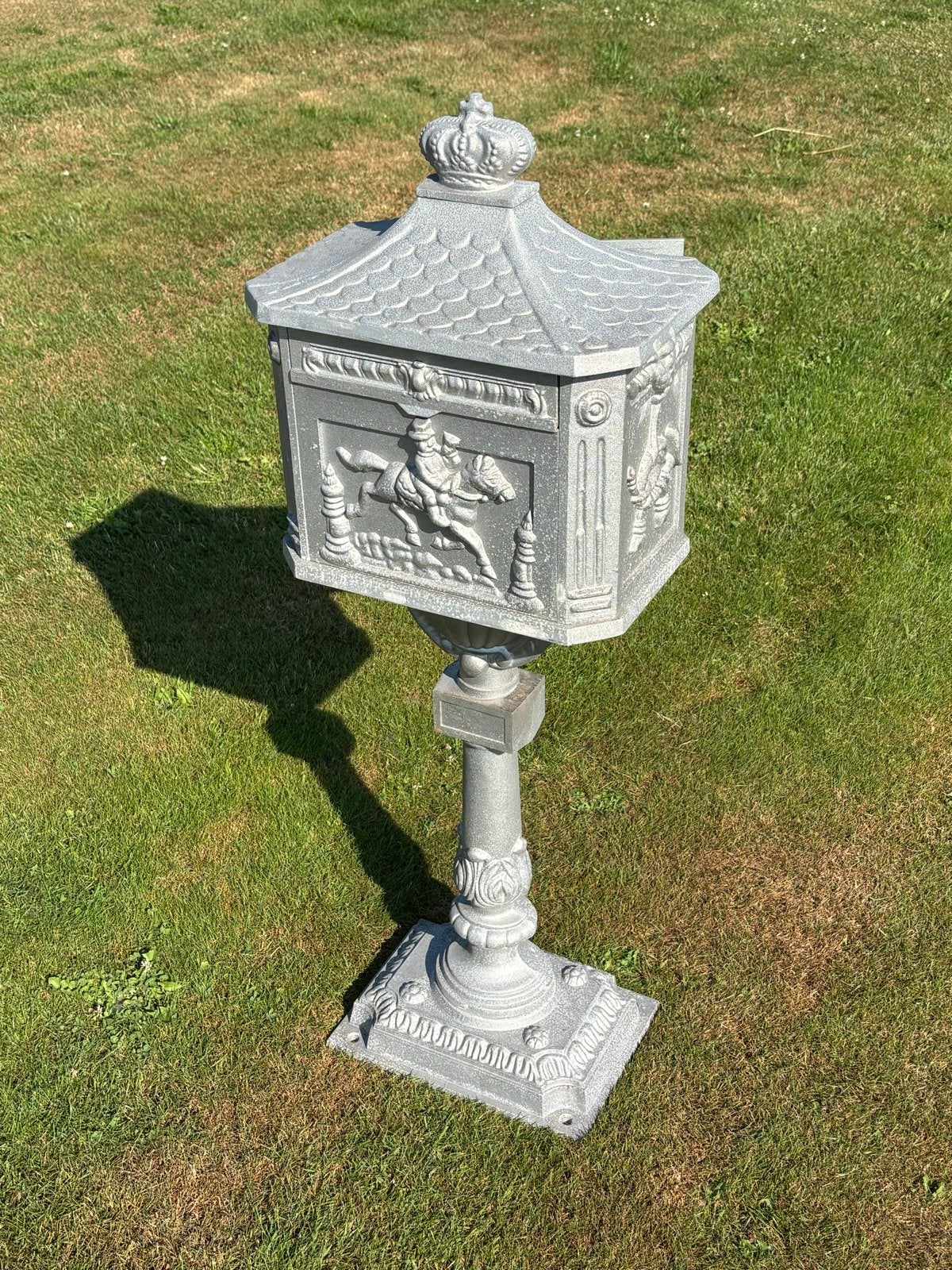 Nieuwe nostalgische brievenbus, Ophalen, Nieuw, Aluminium, Staande brievenbus