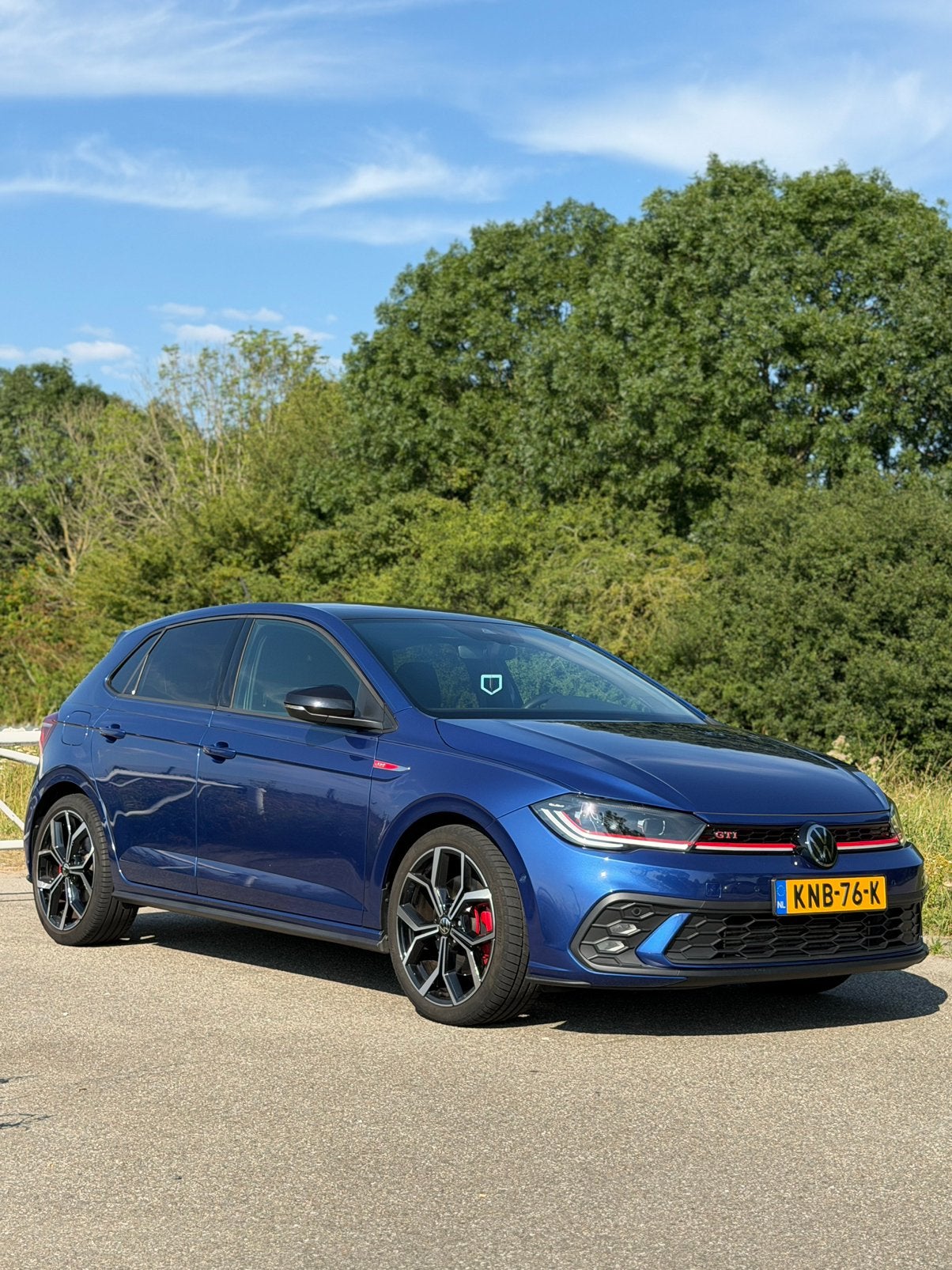 Volkswagen Polo GTI 2.0 TSI 207pk Dsg-7 2023 Blauw, Auto's, Volkswagen, Stof, Parkeerassistent, 4 cilinders, 1984 cc