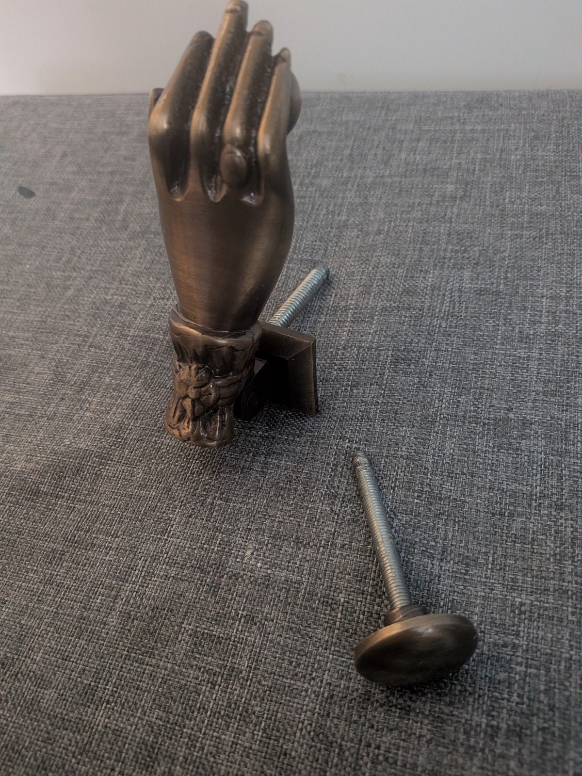 messing deurklopper, Antiek en Kunst, Ophalen of Verzenden
