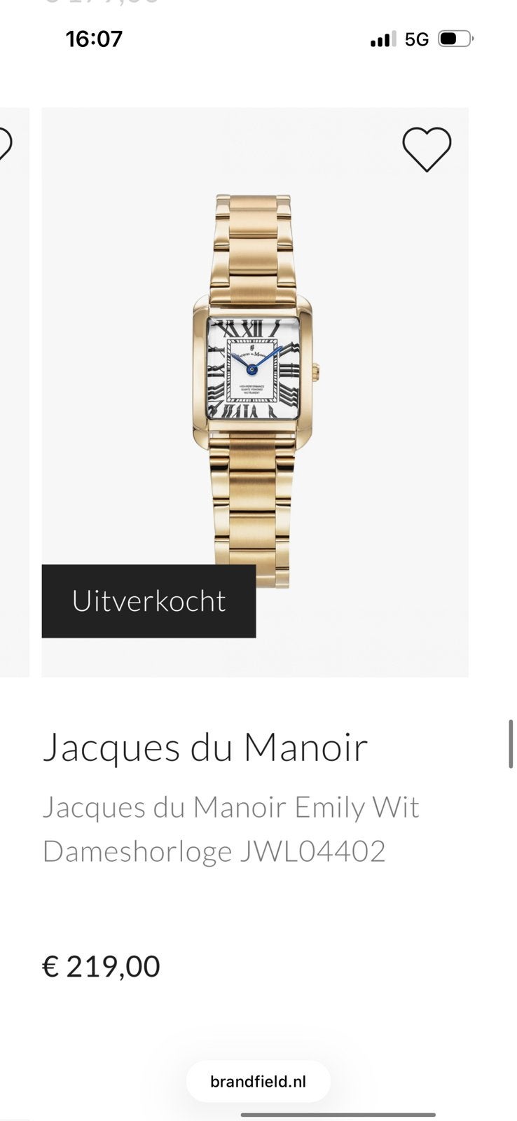 Jacques du Manoir Dameshorloge (uitverkocht) - Nieuw, Sieraden, Tassen en Uiterlijk, Horloges | Dames, Overige merken, Staal, Polshorloge
