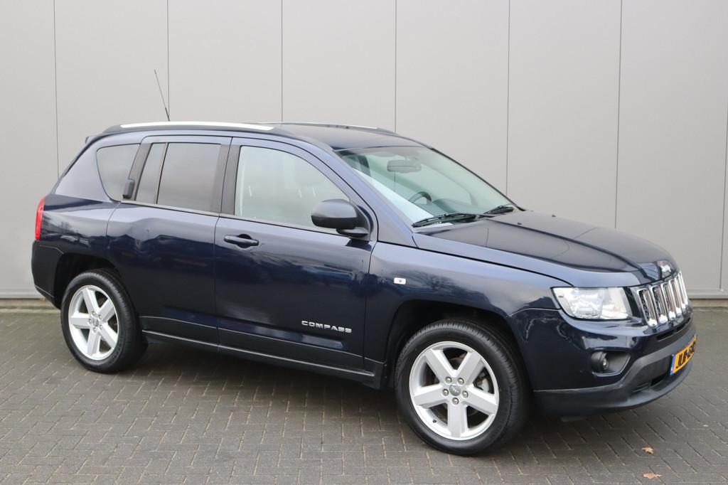 Jeep Compass 2.1 CRD Limited Leder/Stoelverwarming/Cruise-co, Auto's, Jeep, Voorwielaandrijving, Euro 5, Gebruikt, Huisgarantie