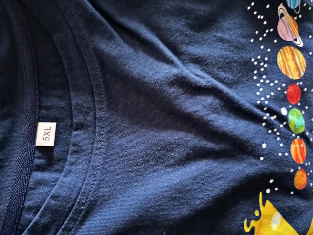 T-shirt met Pac-Man en planeten, en T-shirt met astronaut, Onbekend, Blauw, Overige maten, Ophalen of Verzenden
