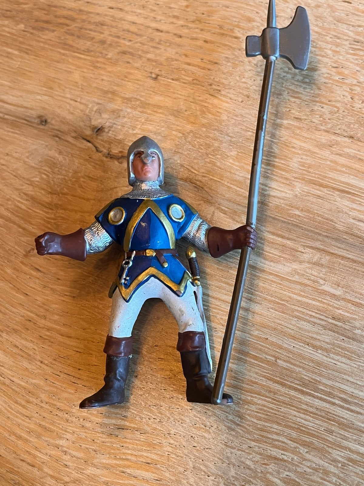 Papo Blue Knight with Axe, Kinderen en Baby's, Ophalen of Verzenden, Gebruikt