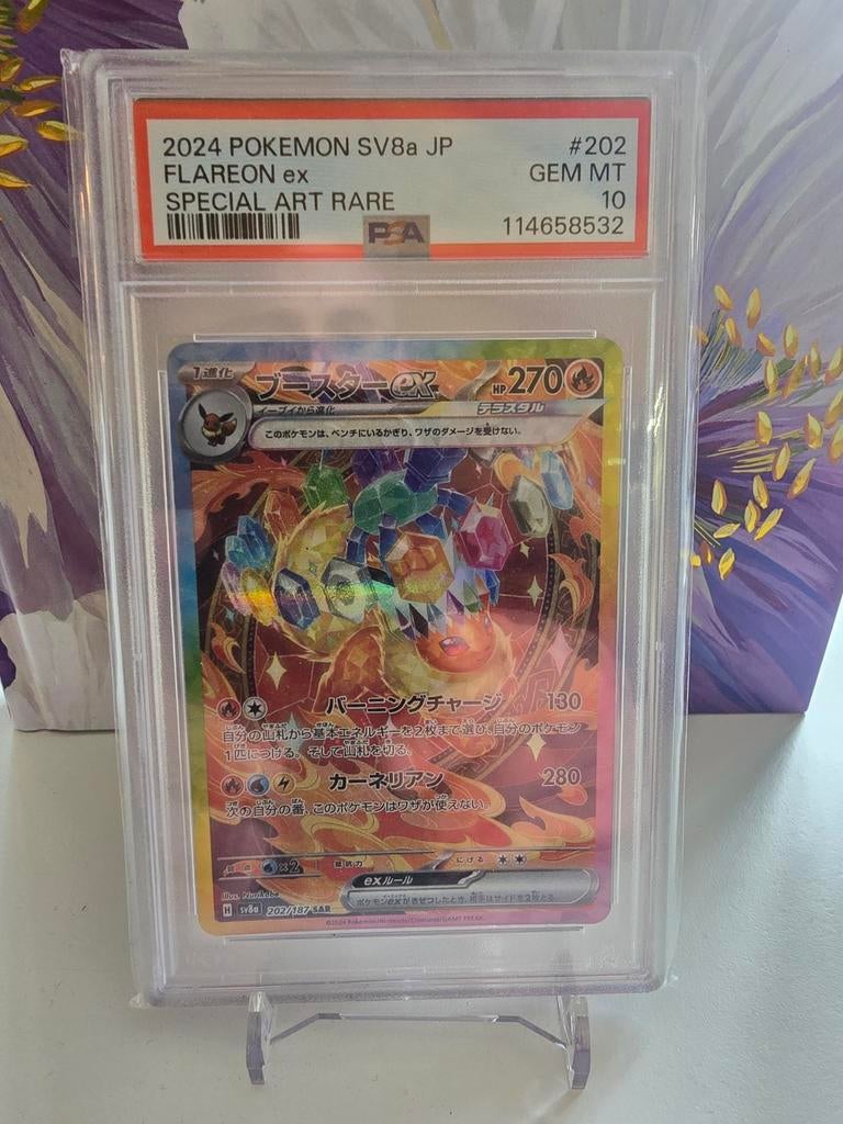 Flareon ex SAR PSA 10 #202 – Japans SV8a, Ophalen of Verzenden, Zo goed als nieuw