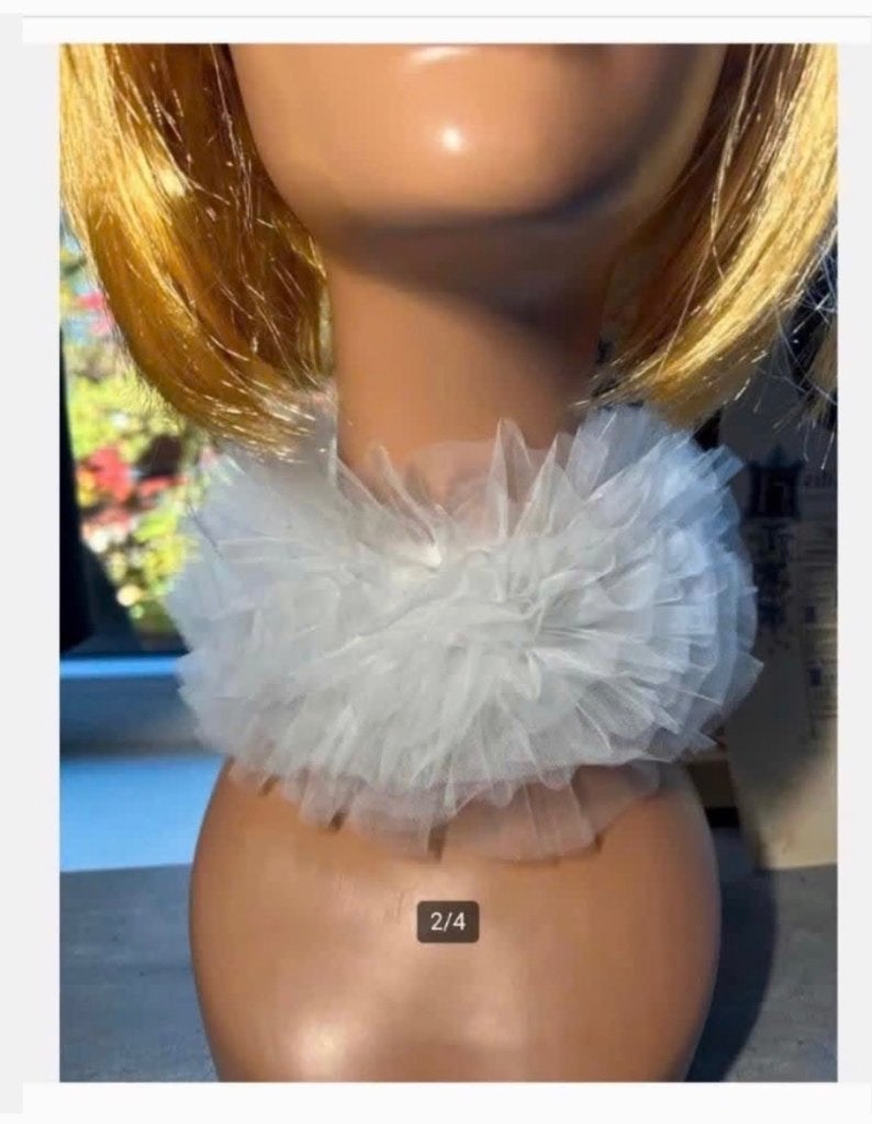 Nieuwe Pierrot Kraag - Accessoire - strik sluiting achter, Ophalen of Verzenden