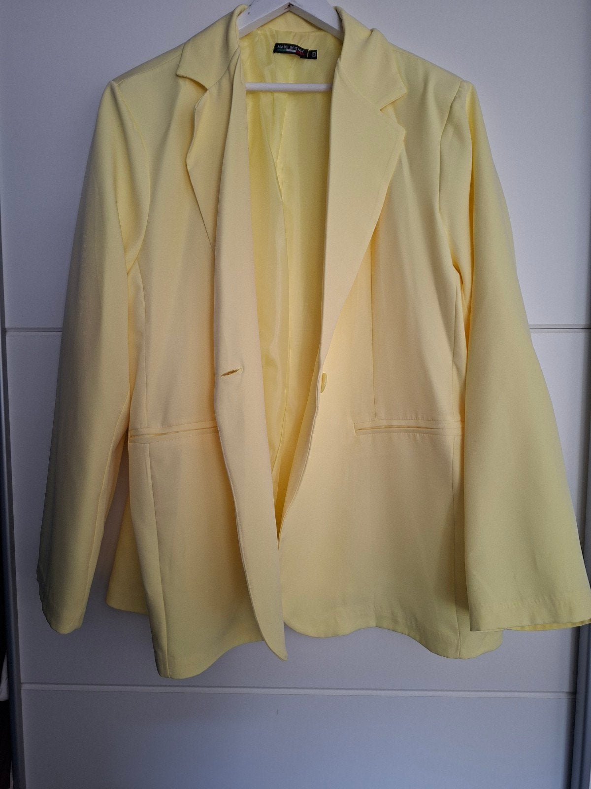 Leuke nieuwe gele oversized blazer maat XXL, Geel, Maat 46/48 (XL) of groter, Nieuw, Ophalen of Verzenden