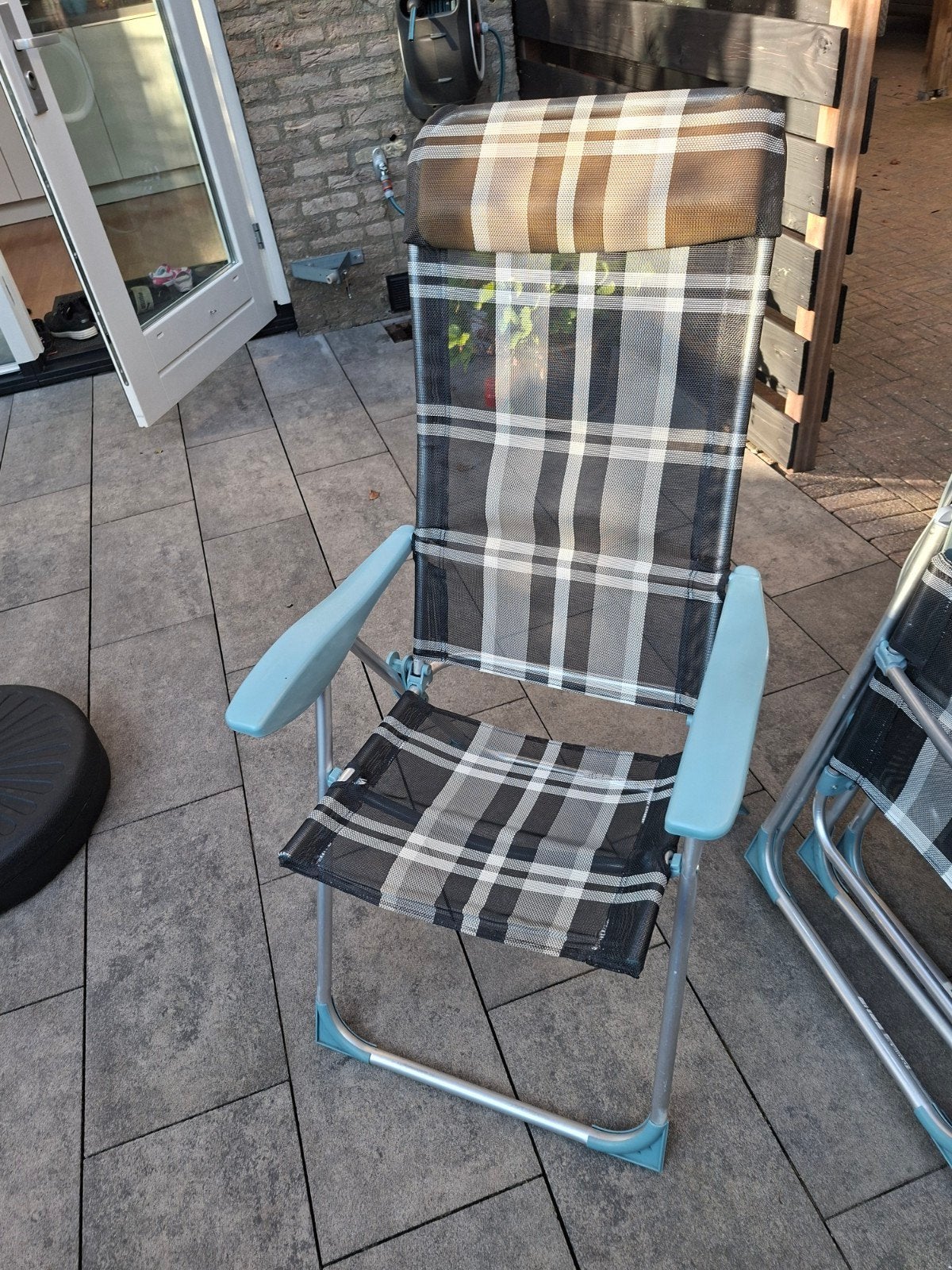 4x campingstoel lichtgewicht, Tuin en Terras, Tuinstoelen, Ophalen, Gebruikt, Aluminium