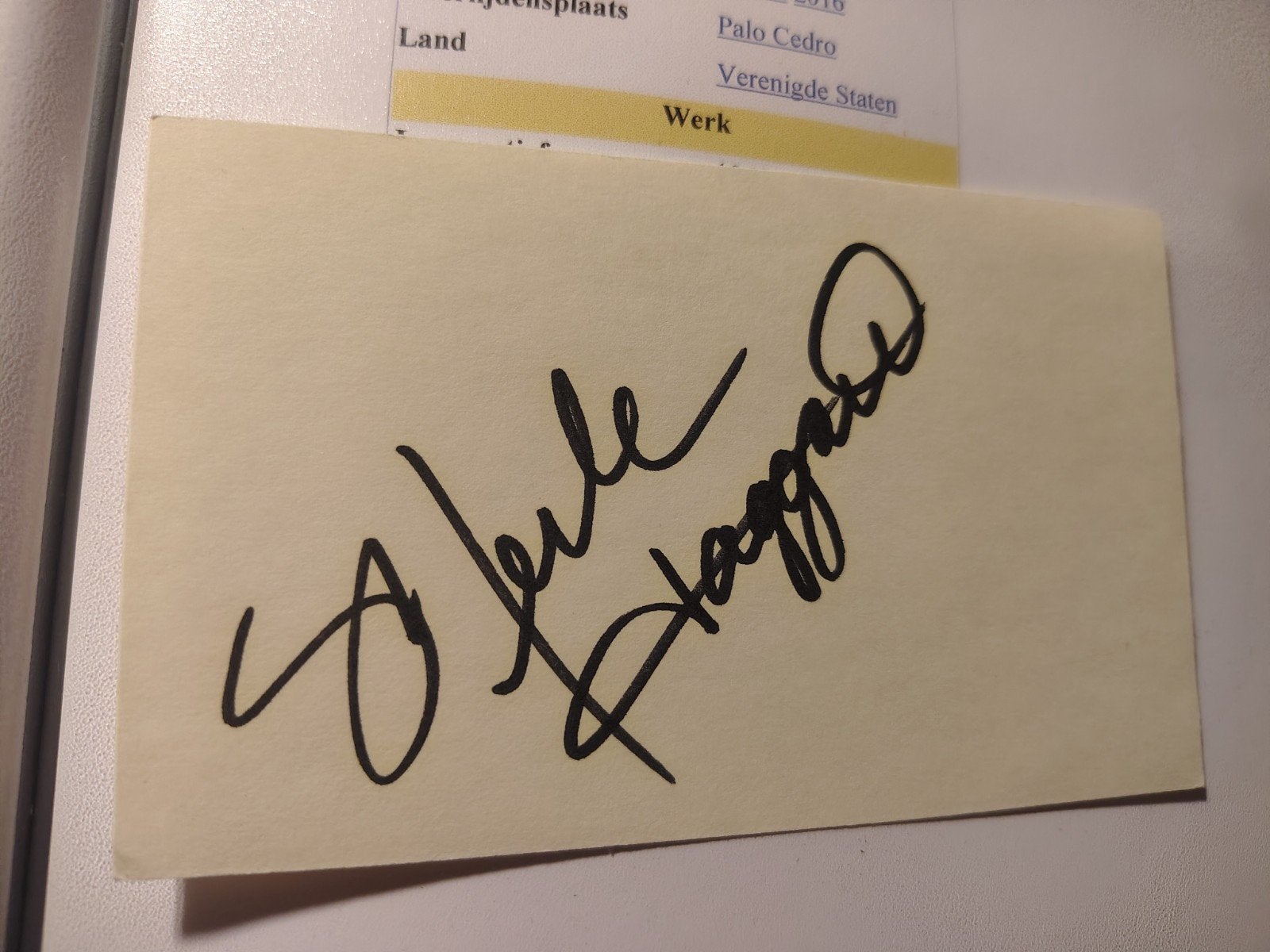 Merle Haggard countryzanger Handtekening, Ophalen of Verzenden