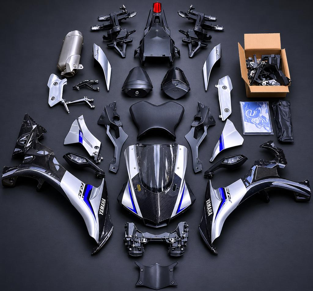 OEM Yamaha R1M Carbon Kuipset & Onderdelen - Nieuwstaat, Motoren, Ophalen, Gebruikt