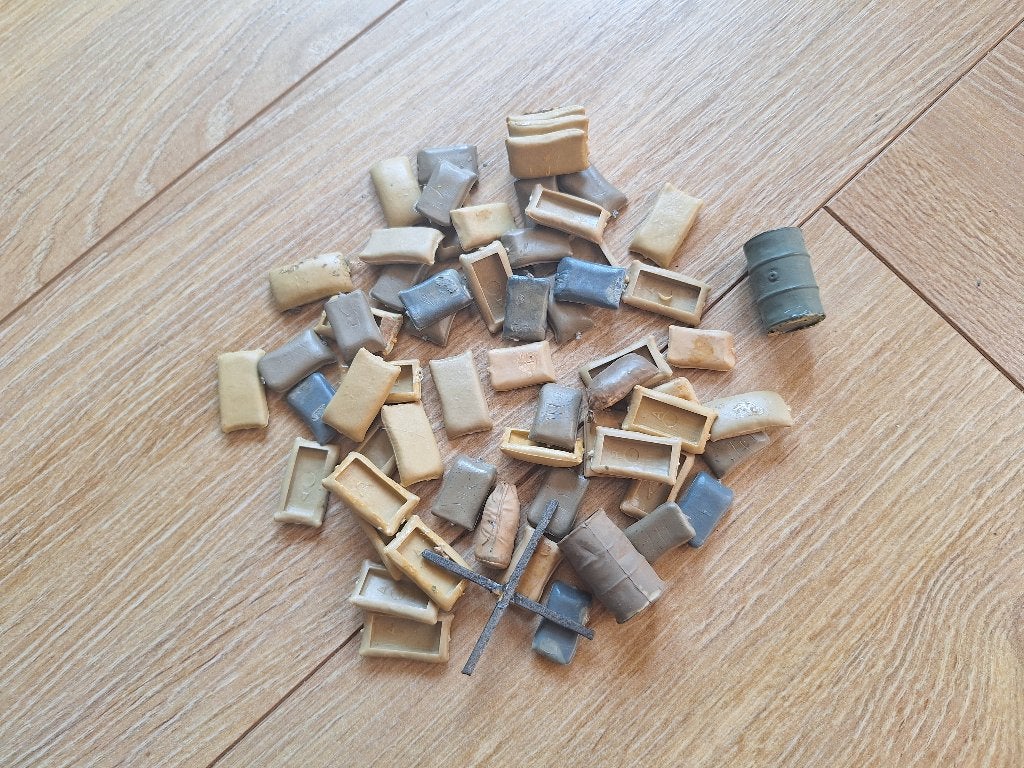 1:35 1:35 Tamiya Sand Bag (losse exemplaren), Hobby en Vrije tijd, Ophalen of Verzenden, Zo goed als nieuw, 1:35 tot 1:50, Diorama
