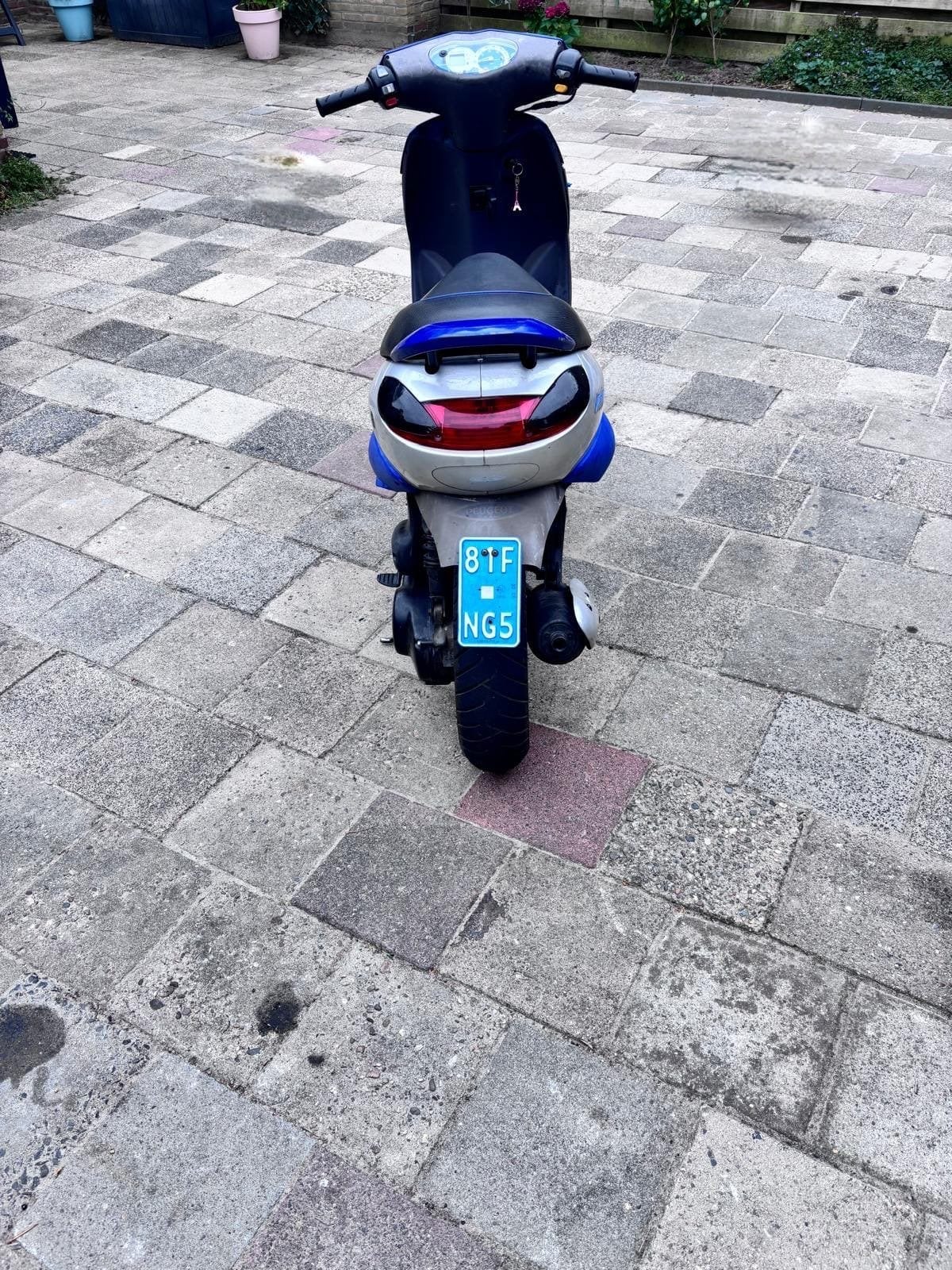 Peugeot Vivacity scooter - Blauw/Zilver, Ophalen, Tweetakt, Gebruikt, Maximaal 45 km/u