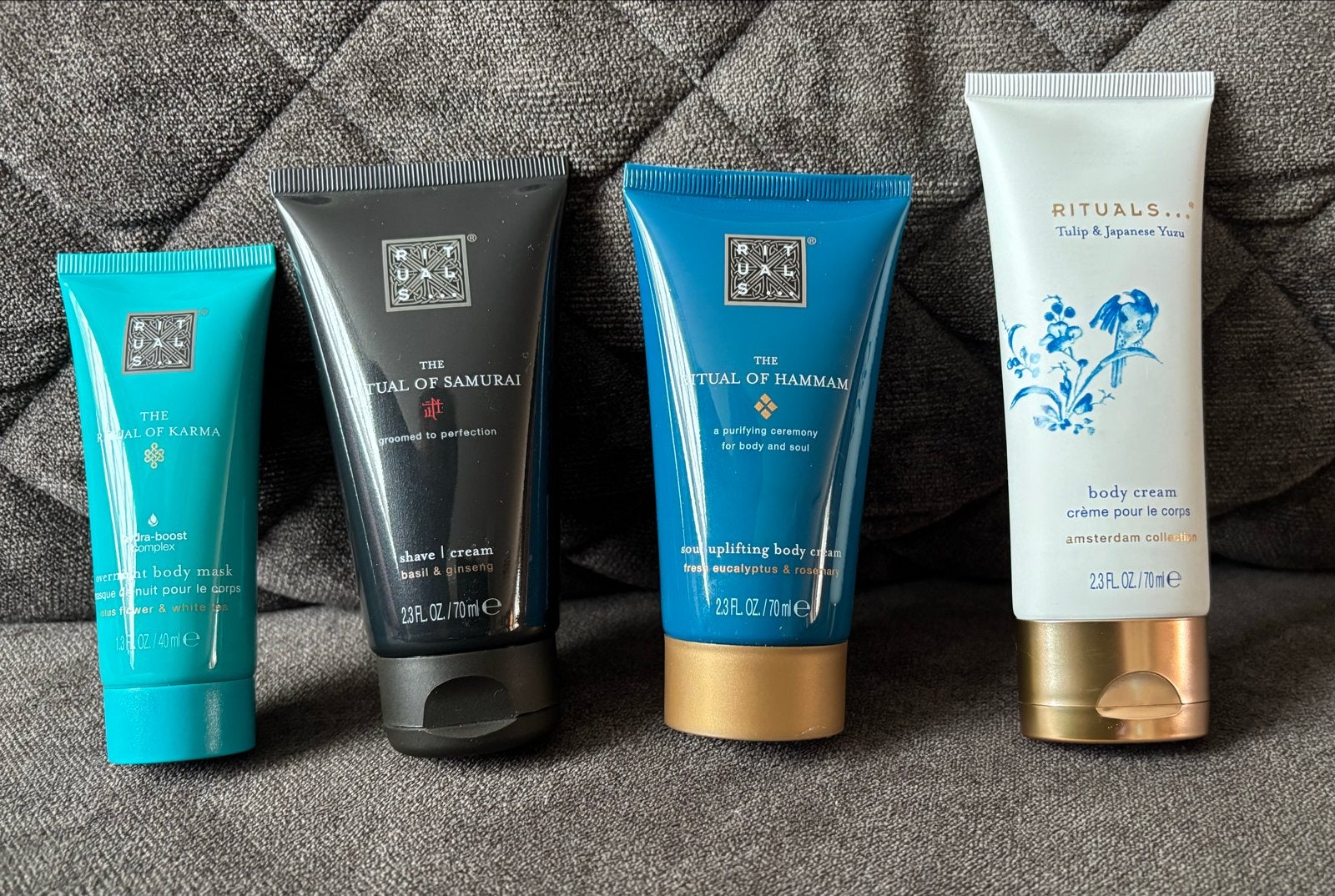 Rituals tubes: Karma, Samurai, Hammam, Amsterdam Collection, Ophalen of Verzenden, Nieuw, Bodylotion, Crème of Olie
