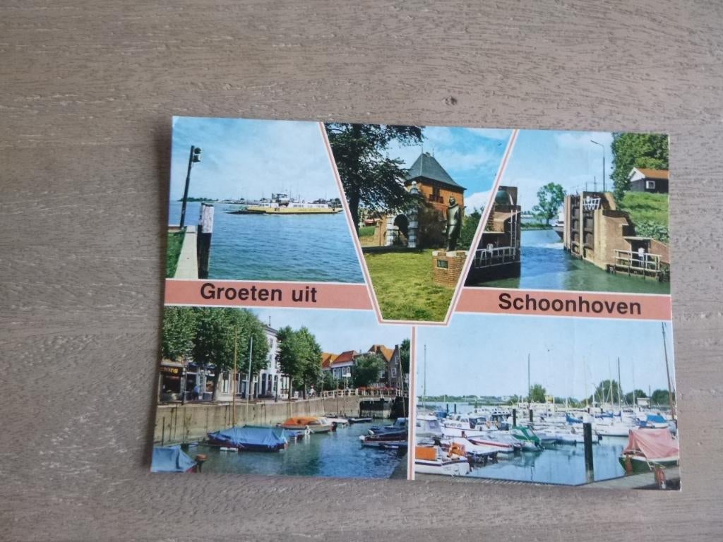 Schoonhoven, jachthaven/veer 1986, Verzenden, 1980 tot heden, Gelopen, Zuid-Holland