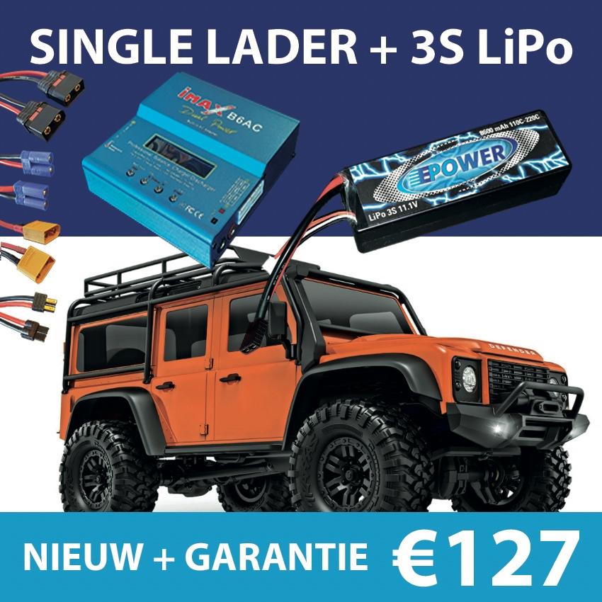 AANBIEDING 3S LiPo + lader voor TRAXXAS TRX-4 €127,- NIEUW, Elektro, Auto offroad, Nieuw, Ophalen of Verzenden